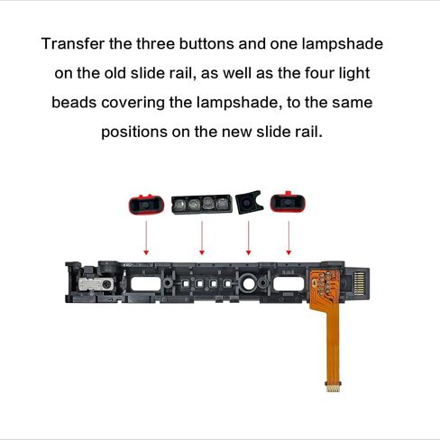 SmaFsan لـ SL SR مفتاح الزر الأيمن الأيسر استبدال الكابل المرن لنينتندو سويتش/سويتش OLED Joycon الكابل المرن مع أدوات إصلاح مسامير الينابيع (يمين) in Kuwait