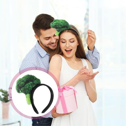 عصابة رأس نباتية من Beaupretty، عصابة رأس للمكياج، عصابة رأس مرحة، عصابة رأس بروكولي نباتية صناعية للعناية بالبشرة للنساء والفتيات in Saudi Arabia