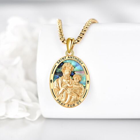 925 Sterling Silver Religious Medal St Michael St Raphael Memento Mori Santa Muerte Pendant Necklace Jewelry Gifts for Men Women in Saudi Arabia