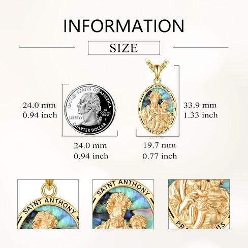 925 Sterling Silver Religious Medal St Michael St Raphael Memento Mori Santa Muerte Pendant Necklace Jewelry Gifts for Men Women in Saudi Arabia