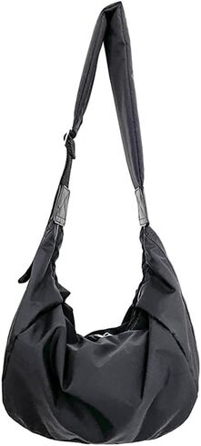 Lightweight Nylon Lazy Dumpling Shaped Shoulder Bag, Large Capacity Crescent Casual Crossbody Purse, Sling Hobo Satchel Tote in Kuwait