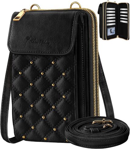 Crossbody Phone Purse for Women - Cute Small Bags Cellphone Wallet RFID Blocking with Strap Zipper and Card Slots in Kuwait