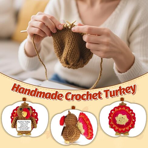 Funny Positive Crochet Kiwi Gift Emotional Support Crochet Fruit with Positive Card for Coworker Family Inspirational Handmade Fall Holiday Birthday Kiwifruit Gifts for Office Home Desk Decor in Kuwait