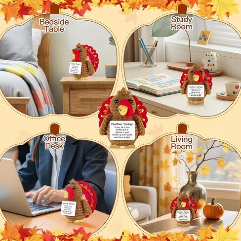 Funny Positive Crochet Kiwi Gift Emotional Support Crochet Fruit with Positive Card for Coworker Family Inspirational Handmade Fall Holiday Birthday Kiwifruit Gifts for Office Home Desk Decor in Kuwait