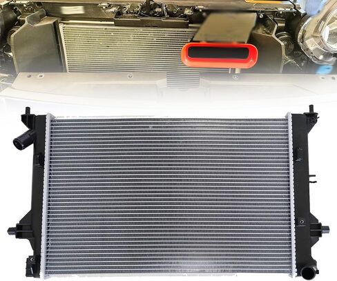 SecosAutoparts 2.0L Engine Coolant Radiator Aluminum Fit for Kia Forte Sedan 2019-2023 Fit for Hyundai Elantra 2017-2020 & Elantra GT 2018-2020 Replace# 25310J7000 KI3010169 in Saudi Arabia