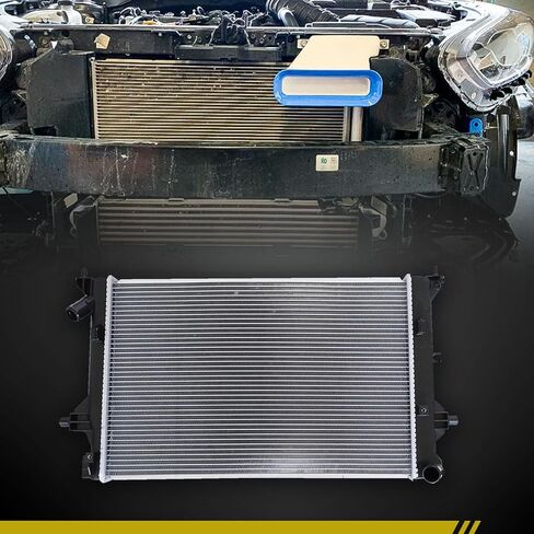 SecosAutoparts 2.0L Engine Coolant Radiator Aluminum Fit for Kia Forte Sedan 2019-2023 Fit for Hyundai Elantra 2017-2020 & Elantra GT 2018-2020 Replace# 25310J7000 KI3010169 in Saudi Arabia
