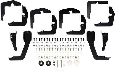 Westin 21-534015 PRO TRAXX 5 عجلة بيضاوية إلى عجلة Nerf Bars تناسب 1999-2016 F250 F350 F450 F550 Crew Cab 6'75" سرير أسود in Saudi Arabia