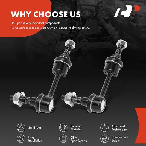A-Premium 2 x Front Sway Bar Links Stabilizer Bar Links, Compatible with Ford F-150 F150 2004-2005, RWD, TO 11/29/04 in Saudi Arabia