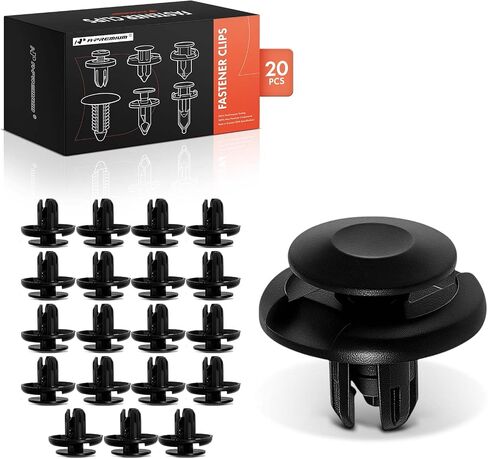 A-Premium 20 PCS Nylon Car Retainer Fastener Push Pin Clips Compatible with Honda Acura - CR-V, Civic, Accord, Pilot, Odyssey, Fit, HR-V, Ridgeline, Crosstour, Passport, RDX, TSX, TL, RL - for 8mm in Saudi Arabia
