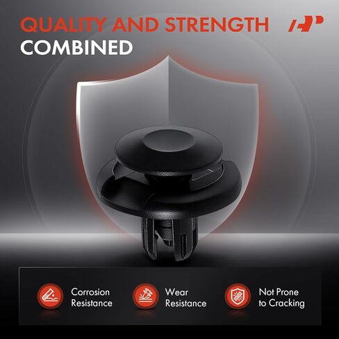 A-Premium 20 PCS Nylon Car Retainer Fastener Push Pin Clips Compatible with Honda Acura - CR-V, Civic, Accord, Pilot, Odyssey, Fit, HR-V, Ridgeline, Crosstour, Passport, RDX, TSX, TL, RL - for 8mm in Saudi Arabia