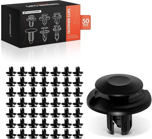A-Premium 20 PCS Nylon Car Retainer Fastener Push Pin Clips Compatible with Honda Acura - CR-V, Civic, Accord, Pilot, Odyssey, Fit, HR-V, Ridgeline, Crosstour, Passport, RDX, TSX, TL, RL - for 8mm in Saudi Arabia