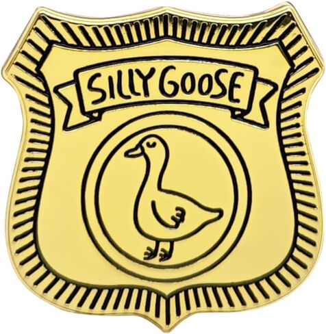 Silly Goose Badge Pin - Enamel Pin for Backpack & Lanyards - Funny Animal Pin in Saudi Arabia
