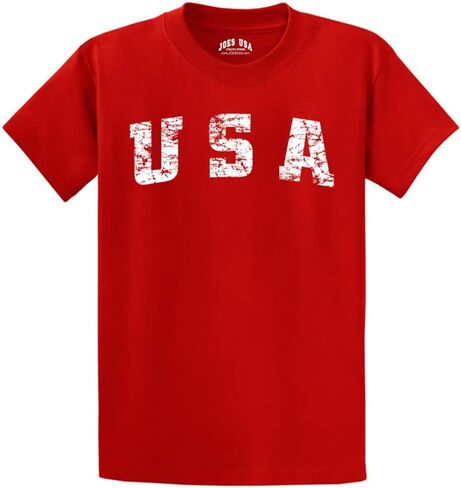 تي شيرتات تحمل شعار Vintage USA بـ 42 لونًا وبأحجام عادية وكبيرة وطويلة in Saudi Arabia