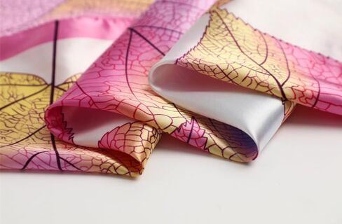 Like Silk Square Head Scarf for Hair Wrapping Fashion Purse Bag Scarf for Women in Saudi Arabia