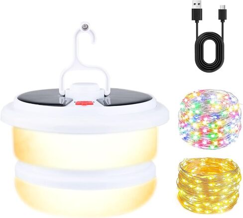 3in1 Camping Lantern Flashlight Rechargeable 3 Modes, 750LM, Portable Flashlight USB C, Strong Magnetic Multi Function Camping Lamp 3500mAh Foldable Led Tent Lights for Camping, Emergency, Hiking in Saudi Arabia