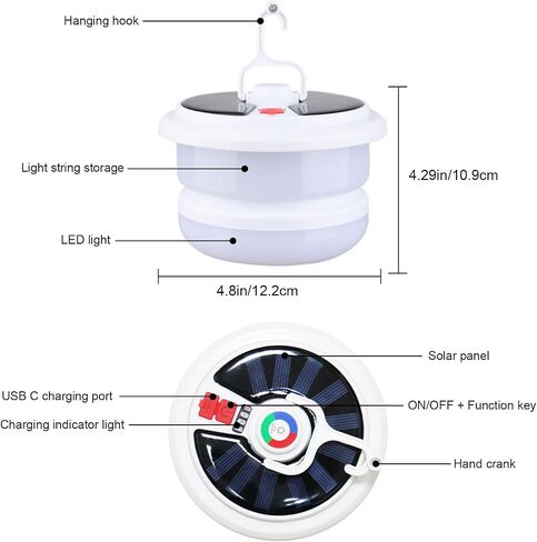 3in1 Camping Lantern Flashlight Rechargeable 3 Modes, 750LM, Portable Flashlight USB C, Strong Magnetic Multi Function Camping Lamp 3500mAh Foldable Led Tent Lights for Camping, Emergency, Hiking in Saudi Arabia
