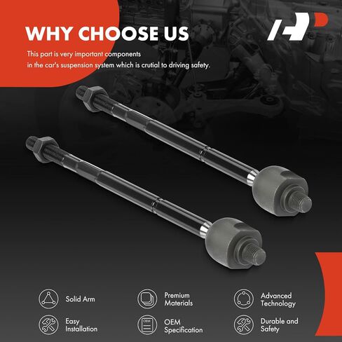 A-Premium 2 x Front Inner Tie Rod Ends, Compatible with Jeep Renegade 2015-2023 & Fiat 500X 2016-2018 in Saudi Arabia