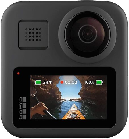 GoPro MAX — Waterproof 360 + Traditional Action Camera with Touch Screen Spherical 5.6K30 HD Video 16.6MP 360 Photos 1080p Live Streaming Stabilization in Kuwait