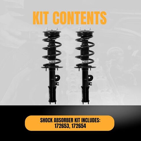 Front Strut Shock Assembly w/Coil Spring Compatible with 2013-2018 Ford Taurus, 2004-2007 Toyota Highlander, 2004-2006 Lexus RX330, 2007 Lexus RX350, 172653 172654 Replacement Struts in Saudi Arabia