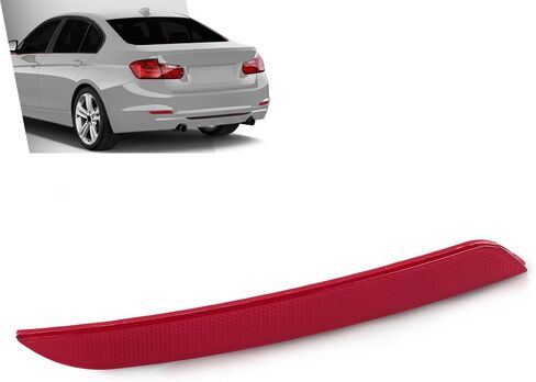 عاكس المصد الخلفي الأيسر G-PLUS، متوافق مع BMW 320i 328i 328d 335i 428i 430i Base 2012-2017، جانب السائق، 63147382233، BM1184100 in Saudi Arabia