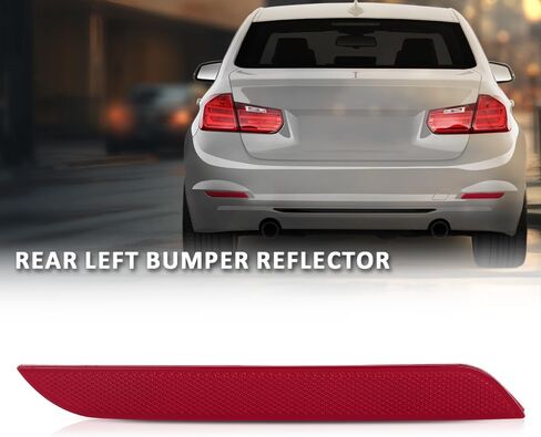 عاكس المصد الخلفي الأيسر G-PLUS، متوافق مع BMW 320i 328i 328d 335i 428i 430i Base 2012-2017، جانب السائق، 63147382233، BM1184100 in Saudi Arabia