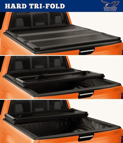 سرير شاحنة بغطاء تونيو ناعم ثلاثي الطي من TIPTOP لسرير 2019-2025 Ranger بطول 5 أقدام (61 بوصة) | TPX3 | in Kuwait