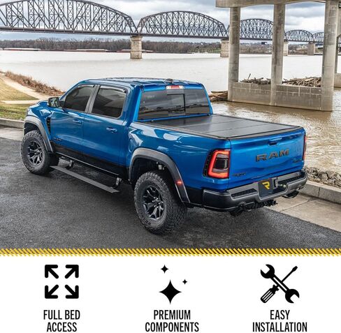 RealTruck UnderCover ArmorFlex غطاء سرير شاحنة صلب قابل للطي | AX82000 | يناسب 2017 - 2025 Honda Ridgeline سرير 5 بوصات (60 بوصة) in Kuwait