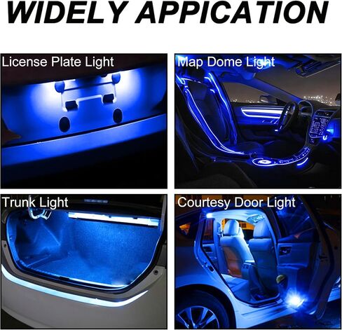 T10 194 168 LED Dash Instrument Light Bulbs White with Twist Lock Socket, Extremely Bright T10 Instrument Panel Gauge Cluster Dashboard Lights Bulbs 12V 8-SMD LED Chipset, 10Pcs/Set in Saudi Arabia