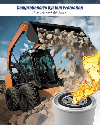 Maintenance Filter Kit Fit for New Holland LS180 Skid Steer, Hydraulic Inner Outer Air Engine Oil Fuel Spin on Replace 9842392 86555827 86555826 87800068 87801434 in Saudi Arabia