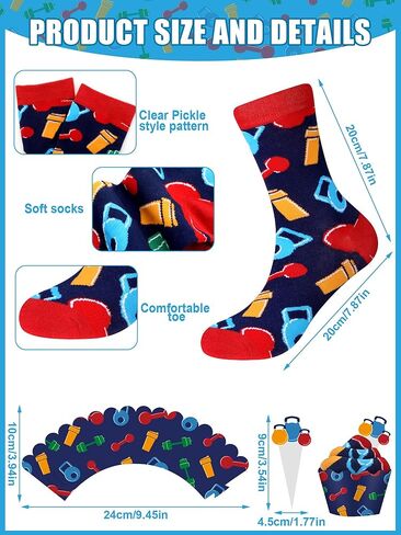 12 Pairs Christmas Cupcake Socks Police Socks Gifts Winter Warm Cop Funny Occupation Socks Novelty Gift for Police Officer Lover Christmas New Year Gift Socks in Kuwait