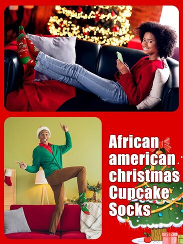 12 Pairs Christmas Cupcake Socks Police Socks Gifts Winter Warm Cop Funny Occupation Socks Novelty Gift for Police Officer Lover Christmas New Year Gift Socks in Saudi Arabia