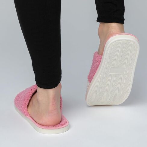 Women's Cute Cat Paw Fun Fuzzy Fleece Novelty Slide Slippers Cozy Gifts House Shoes in Saudi Arabia