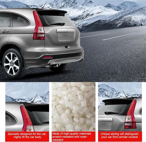 جناح سقف Cciyu يناسب 2007 2008 2010 2011 لسيارة Honda CR-V جناح سقف النافذة الخلفية (ABS أسود غير لامع) in Saudi Arabia