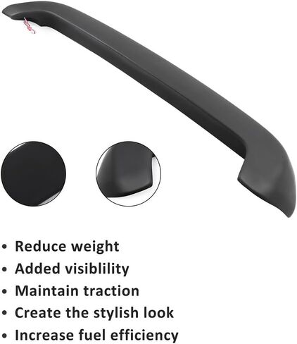 Car Rear Spoiler Wing, 52" Matte Black Rear Roof Spoiler Window Wing Fits for 2003-2009 for Toyota for 4Runner 4.0L, 2003-2009 for Toyota for 4Runner 4.7L, Punch-Free Installation in Saudi Arabia