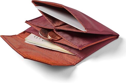 Allett Accordion Wallet, Jet Black | Nylon, RFID Blocking, Expandable, Minimalistic, Magnetic Closure | Holds 2-15 Cards, Bills, Receipts | Wallets for Men & Women in Kuwait