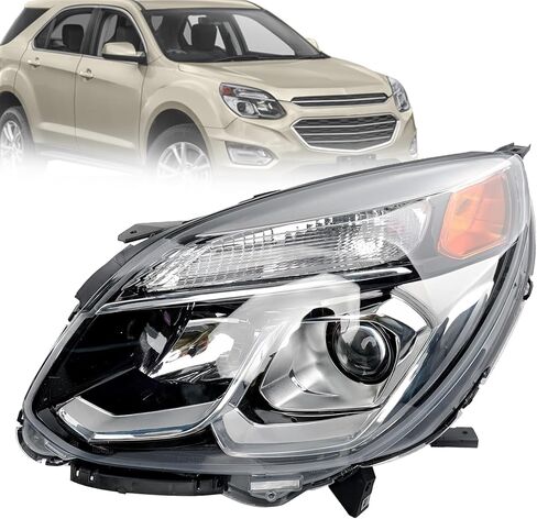 المصباح الأمامي، متوافق مع 2016 2017 Chevy Equinox L LS LT LTZ Premier، استبدل 84009751 23342702 GM2503424 مصباح أمامي أمامي يمين للركاب ومصباح أمامي in Kuwait