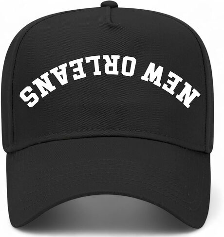 New Orleans Upside Down Reversed Vintage Trucker Hat | Louisiana | Premium Adjustable Snapback Baseball Hat for Men & Women in Saudi Arabia