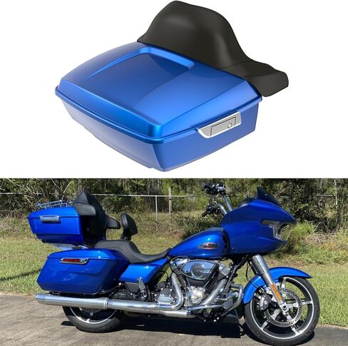 Advanblack 2024 حزمة جولة متطابقة الألوان لـ Harley Touring 2024 H-D RG، Street Glide (Razor Tour Pack Chrome Latch، Alpine Green) in Saudi Arabia