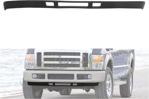 لوحة الستارة الأمامية السفلية من KUAFU متوافقة مع 2005-2007 Ford Excursion F-250 F-350 F-450 F-550 Super Duty مع فتحات الهواء وفتحة خطاف السحب لاستبدال 5C3Z17626AAA FO1095219 منحرف سد الهواء in Saudi Arabia