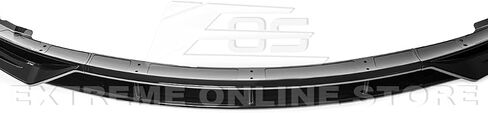 Replacement For 2017-2023 Tesla Model 3 | Performance Track Style ABS Plastic PAINTED GLOSSY BLACK Front Bumper Lower Lip Splitter in Saudi Arabia