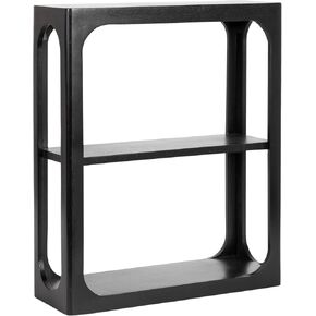 Kate and Laurel Dahl Modern Mango Wood Tiered Wall Shelf, 18 x 7 x 22, Walnut Brown, Decorative Over The Toilet Shelf for Use as Bathroom Storage or Living Room Display Shelving in Saudi Arabia