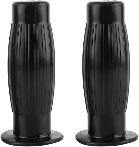 Anauto 7/8in 1in Motorcycle Hand Grips Universal Antiskid Bottle Hand Grips Motorcycle Vintage Hand Grips End Rubber Gel Handlebar(Black) in Saudi Arabia