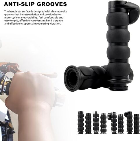 Motorcycle Handlebar Grips, 1" 25mm Non-SlipThrottle Grip for Harley Touring FLHR Softail Fat Boy Sportster XL 883 1200 Dyna Motorbikes and More in Saudi Arabia