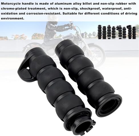 Motorcycle Handlebar Grips, 1" 25mm Non-SlipThrottle Grip for Harley Touring FLHR Softail Fat Boy Sportster XL 883 1200 Dyna Motorbikes and More in Saudi Arabia