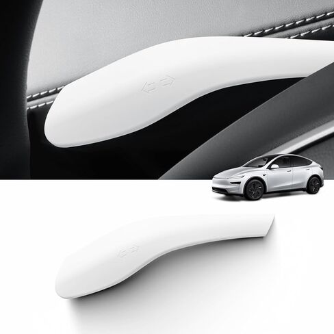 LUCKEASY 1PC Gear Shift Wiper for Tesla Model Y Juniper 2025 2026 Silicone Steering Wheel Lever Cover Shift Paddle Turn Rod Covers for Model Y Accessories White in Saudi Arabia