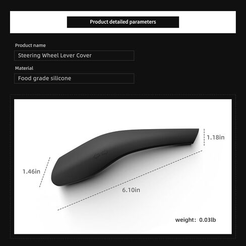 LUCKEASY 1PC Gear Shift Wiper for Tesla Model Y Juniper 2025 2026 Silicone Steering Wheel Lever Cover Shift Paddle Turn Rod Covers for Model Y Accessories White in Saudi Arabia