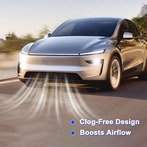 Front Grill Mesh Compatible with Tesla Model Y Juniper 2025 Insert Air Vent Cover Guard Grille Guard Protector in Saudi Arabia