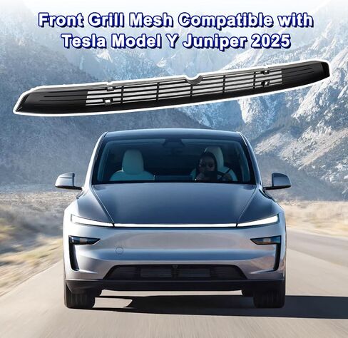 Front Grill Mesh Compatible with Tesla Model Y Juniper 2025 Insert Air Vent Cover Guard Grille Guard Protector in Saudi Arabia
