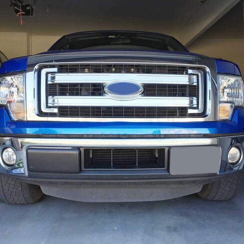 PIT66 Front Bumper Lower Black Billet Grille Insert, Compatible with Ford 2009-2014 F150 F-150 Pickcup Black Horizontal Grill (Not Fit Harley Davidson and Raptor) in Kuwait