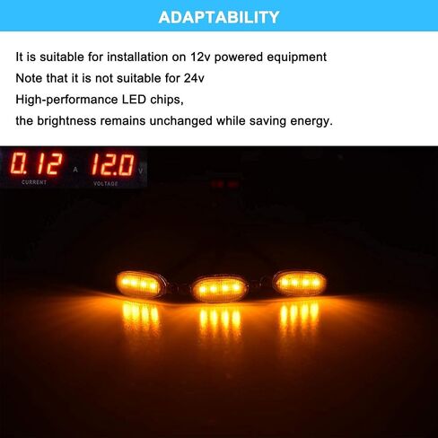 مصابيح الشواية الأمامية من Boigoo متوافقة مع شبكات Ford Raptor F150 2010-2014 و2017-up، مصابيح LED صفراء لوقوف السيارات/الجري، وليس لشبكة ما بعد البيع | 2011 2012 2013 2018 2019 2020 2021 in Kuwait